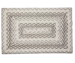Broyhill Gray Braided Print Accent Rug 24 Broyhill Gray Braided Print Accent Rug -Finest Furniture Store 810557666