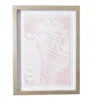 Pink & White Abstract Shell Framed Wall Art -Finest Furniture Store 810561166