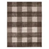Regina Brown & Greige Checkerboard Area Rug, (8' X 10') 2 Regina Brown & Greige Checkerboard Area Rug, (8' X 10') -Finest Furniture Store 810562551 810562555 810562559 1