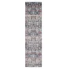 Clifton Rust & Navy Intricate Floral Runner Rug, (2' X 7') 2 Clifton Rust & Navy Intricate Floral Runner Rug, (2' X 7') -Finest Furniture Store 810563286