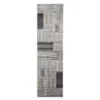 Destan Charcoal & Gray Patchwork Runner Rug, (2' X 7') 1 Destan Charcoal & Gray Patchwork Runner Rug, (2' X 7') -Finest Furniture Store 810563290