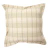 Market Sage & Beige Plaid Square Throw Pillow -Finest Furniture Store 810565723