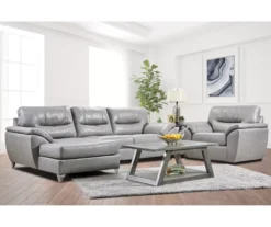 Clifton Ridge Stone Vegan Leather Swivel Chair 7 Clifton Ridge Stone Vegan Leather Swivel Chair -Finest Furniture Store 810569859 810569860 810569861