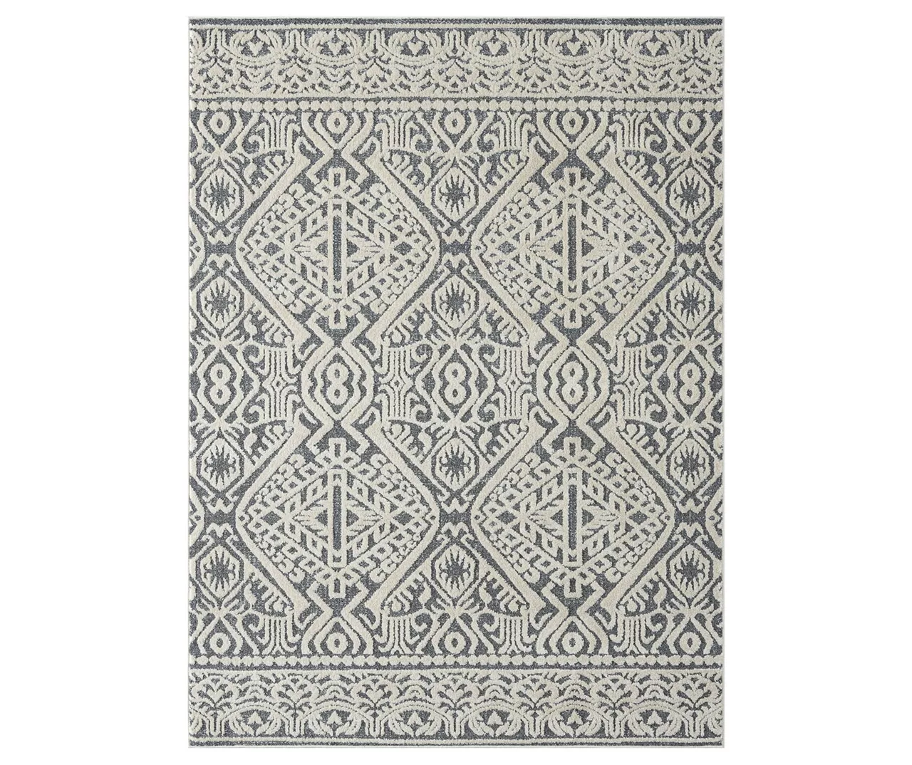 Aschot Gray Medallion Area Rug, (5' X 7') 3 Aschot Gray Medallion Area Rug, (5' X 7')