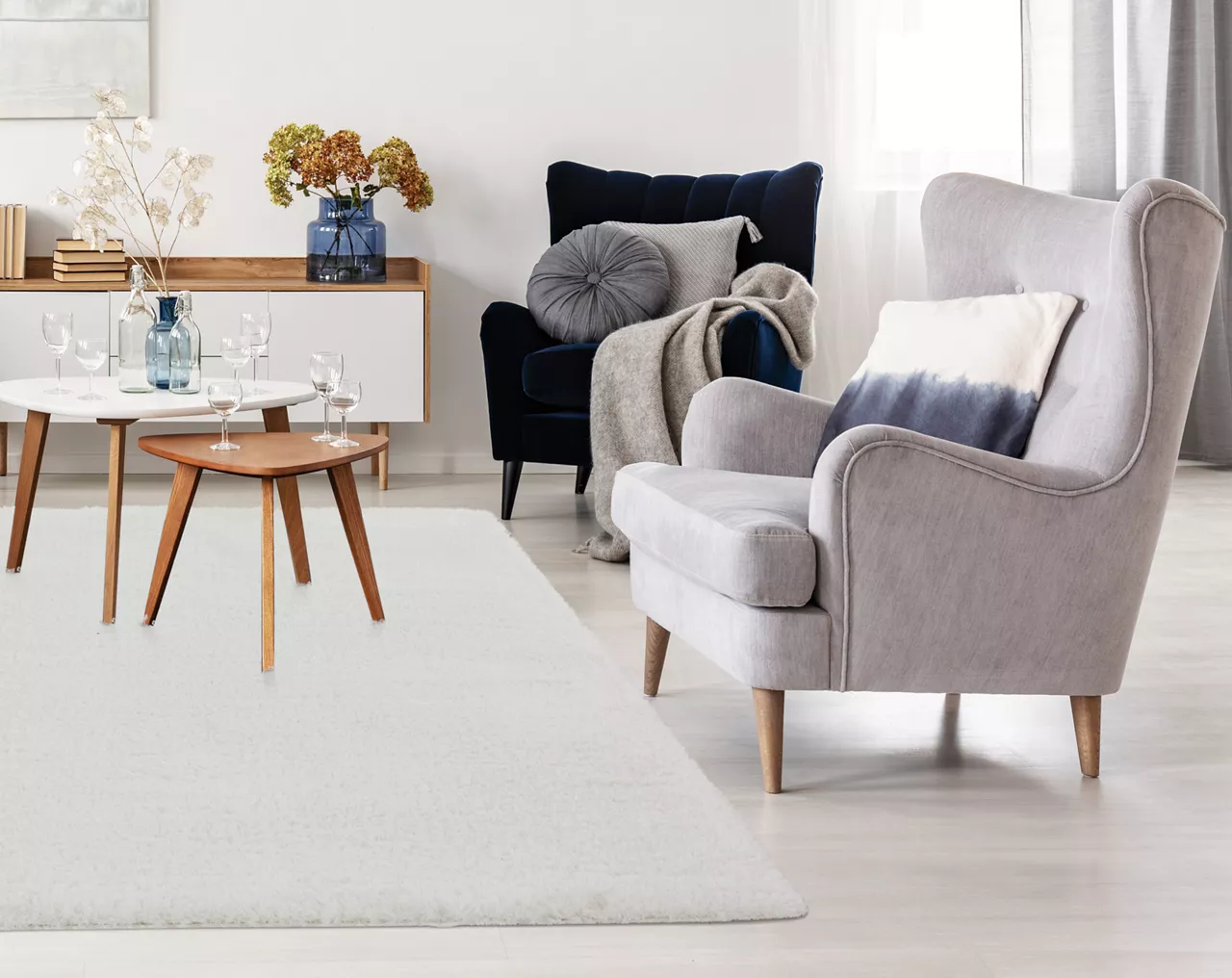 Ritz Ivory Shag Area Rug, (6' X 9') 4 Ritz Ivory Shag Area Rug, (6' X 9') - Image 2