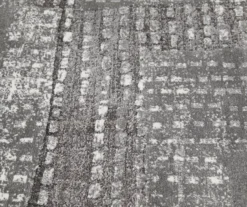 Hollyn Gunmetal Abstract Patchwork Area Rug, (5' X 7') -Finest Furniture Store 810586499 810586495 810586503 5