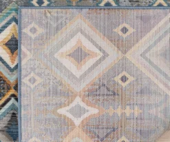 Broyhill Karok Blue & Yellow Geometric Outdoor Area Rug -Finest Furniture Store 810586620 810586621 810586622 A2 1