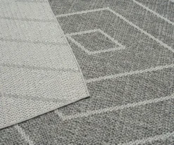 Broyhill Jani Lagos Gray Geometric Outdoor Area Rug -Finest Furniture Store 810586754 810586755 810586756 A0 3