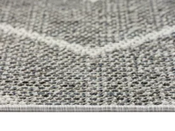 Jani Lagos Gray Geometric Outdoor Area Rug, (5' X 7') -Finest Furniture Store 810586754 810586755 810586756 A0 6 1
