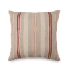 Gray & Red Stripe Throw Pillow -Finest Furniture Store 810591271 A0