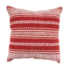 Sable Red & White Stripe Throw Pillow 1 Sable Red & White Stripe Throw Pillow -Finest Furniture Store 810591272 A0 1
