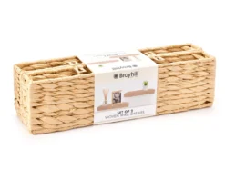 Natural Brown Woven Wall Shelf, 2-Pack -Finest Furniture Store 810602435 A0 1