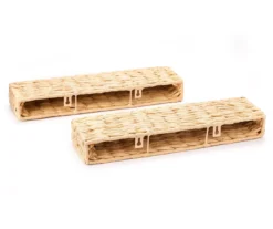 Natural Brown Woven Wall Shelf, 2-Pack -Finest Furniture Store 810602435 A2 3