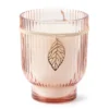 Wild Sedona Vanilla Cashmere Pink Rib Pedestal Candle, 15 Oz. -Finest Furniture Store 810602441 A0