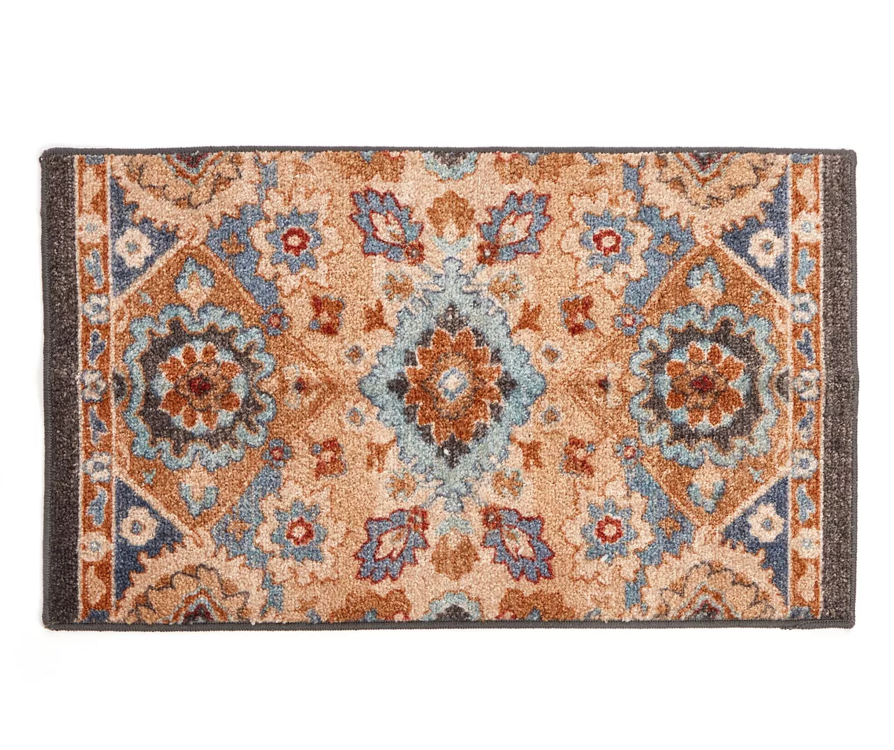Broyhill Blue & Tan Traditional Floral Accent Rug 3 Broyhill Blue & Tan Traditional Floral Accent Rug