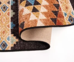 Broyhill Orange & Brown Geometric Accent Rug 12 Broyhill Orange & Brown Geometric Accent Rug -Finest Furniture Store 810602766 810602765 A8 1