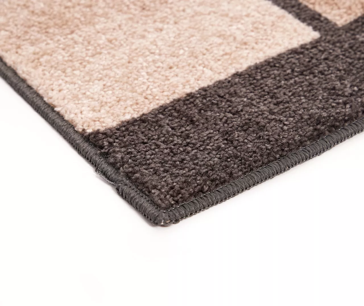 Broyhill Gray & Taupe Color Block Accent Rug 7 Broyhill Gray & Taupe Color Block Accent Rug - Image 5
