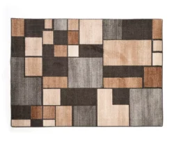 Broyhill Gray & Taupe Color Block Accent Rug 13 Broyhill Gray & Taupe Color Block Accent Rug -Finest Furniture Store 810602770 A0