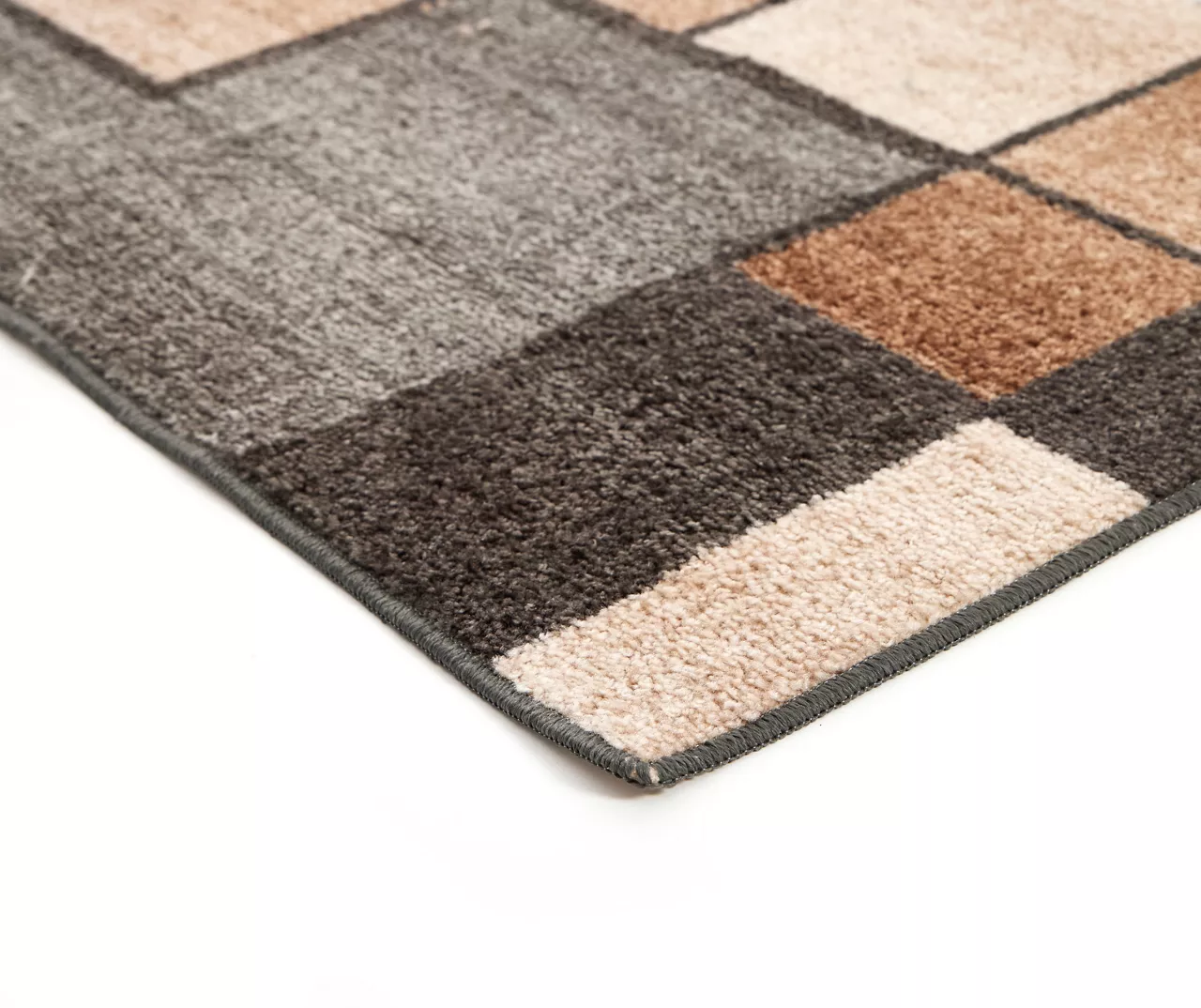 Broyhill Gray & Taupe Color Block Accent Rug 11 Broyhill Gray & Taupe Color Block Accent Rug - Image 9