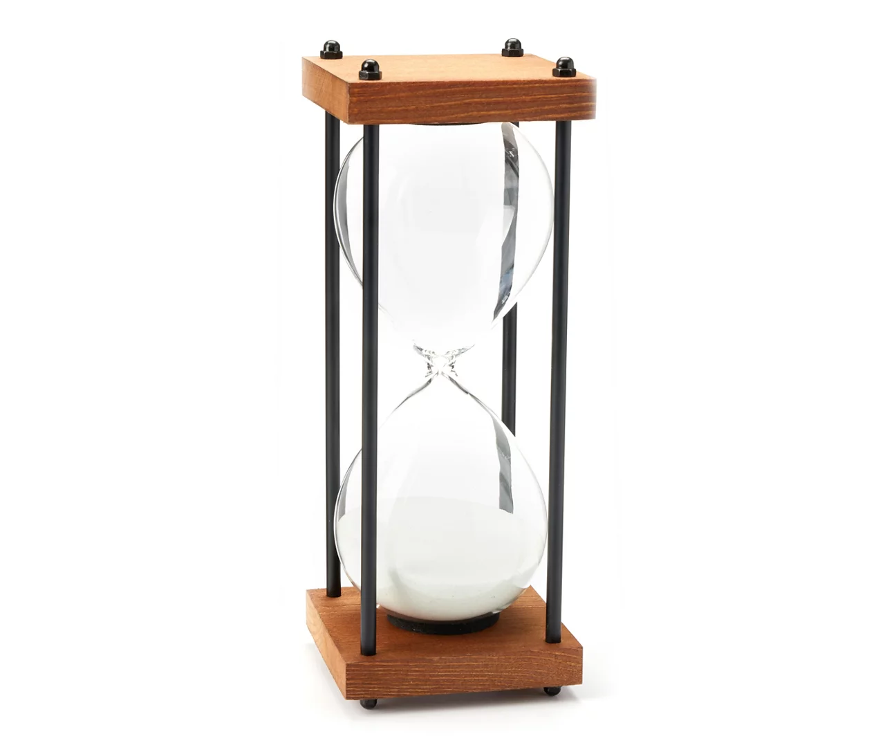 Sand Hourglass Wood & Metal Tabletop Decor 2 Sand Hourglass Wood & Metal Tabletop Decor