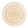 Tan & White Spiral Woven Grass Wall Decor 1 Tan & White Spiral Woven Grass Wall Decor -Finest Furniture Store 810603849 A0