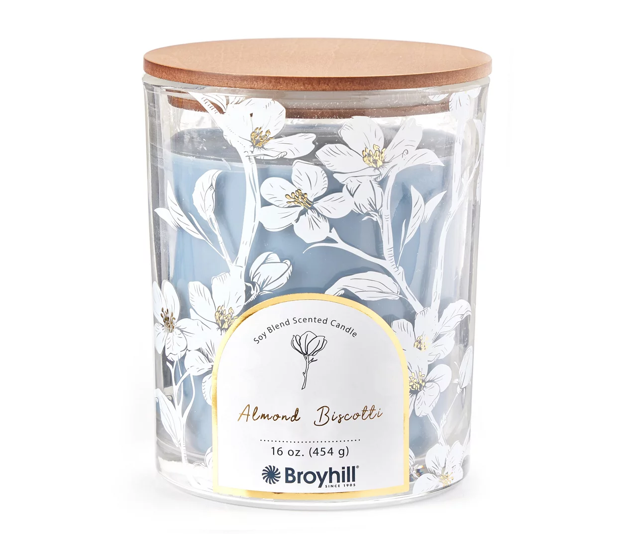Almond Biscotti 2-Wick Floral Glass Candle, 16 Oz. 3 Almond Biscotti 2-Wick Floral Glass Candle, 16 Oz.