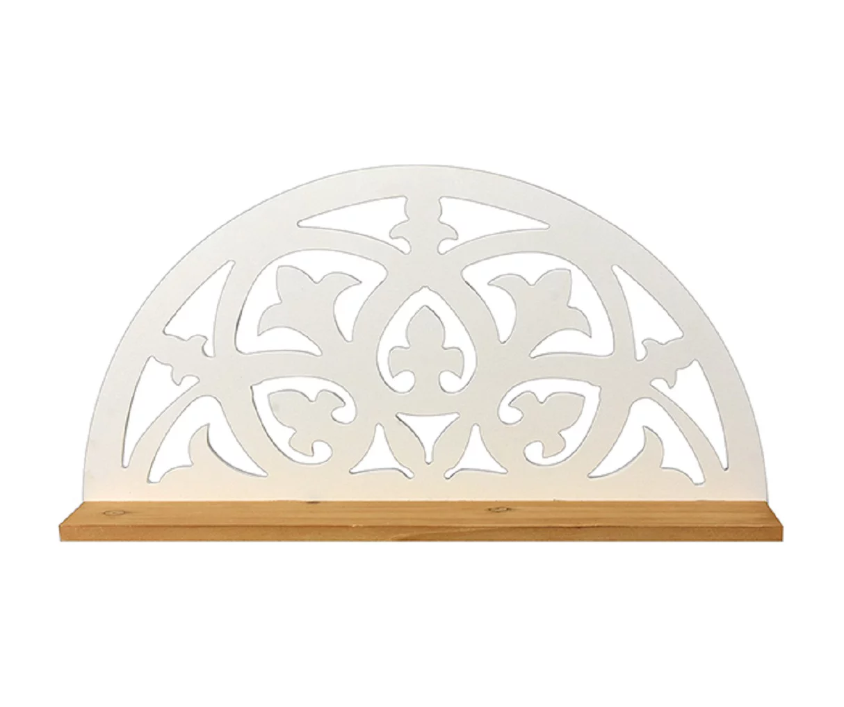 White Fleur-De-Lis Carved Wood Wall Shelf 3 White Fleur-De-Lis Carved Wood Wall Shelf