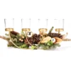 Festive Gathering Gold 4-Tier LED Votive Candle Centerpiece With Pine, Leaves And Berries -Finest Furniture Store 810613341 A0 2
