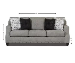 Alexandria Gray Chenille Sofa -Finest Furniture Store 810616679 A8
