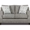 Alexandria Gray Chenille Loveseat 2 Alexandria Gray Chenille Loveseat -Finest Furniture Store 810616680 A0 1