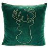 Festive Gathering Green Deer Linework Throw Pillow 1 Festive Gathering Green Deer Linework Throw Pillow -Finest Furniture Store 810617917 A0 1